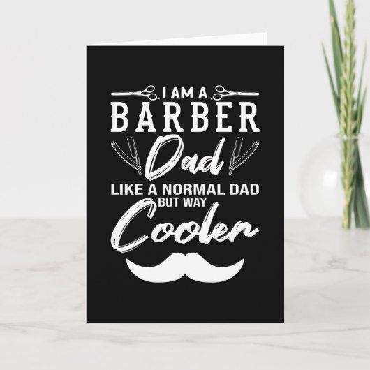 Carte I Am A Barber Dad Barber Beard (Devant)