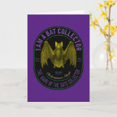 Carte I am a bat collector card (Fleur jaune)