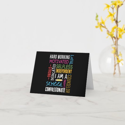 Carte I Am A School (Fleur jaune)