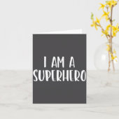 Carte I Am A Superhero Halloween I'm Costume Easy Funny  (Fleur jaune)