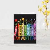 Carte I Am Aunt Tifa Floral Flowers Aunt Tifa Funny Aunt (Fleur jaune)