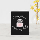 Carte I Am Bble Wash My Belly Bble Meme Funny Dog Brainr (Fleur jaune)