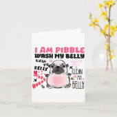 Carte I Am Bble Wash My Belly Bble Meme Funny Dog Brainr (Fleur jaune)