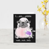 Carte I Am Bble Wash My Belly Bble Meme Funny Dog Brainr (Fleur jaune)