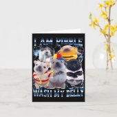 Carte I Am Bble Wash My Belly Bble Meme Funny Dog Brainr (Fleur jaune)