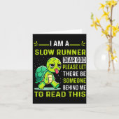 Carte I Am Runner Dear God Please Let There Be Someone F (Fleur jaune)