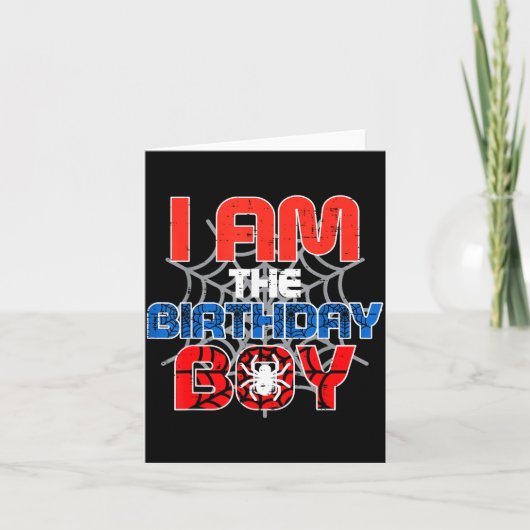 Carte I Am The Birthday Boy Sder Party Family Matching B (Devant)