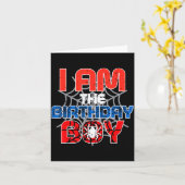 Carte I Am The Birthday Boy Sder Party Family Matching B (Fleur jaune)