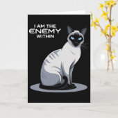 Carte I Am The Enemy Within Voting Trump 2024 Election T (Fleur jaune)