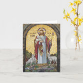 Carte I am the Good Shepherd.  (Fleur jaune)