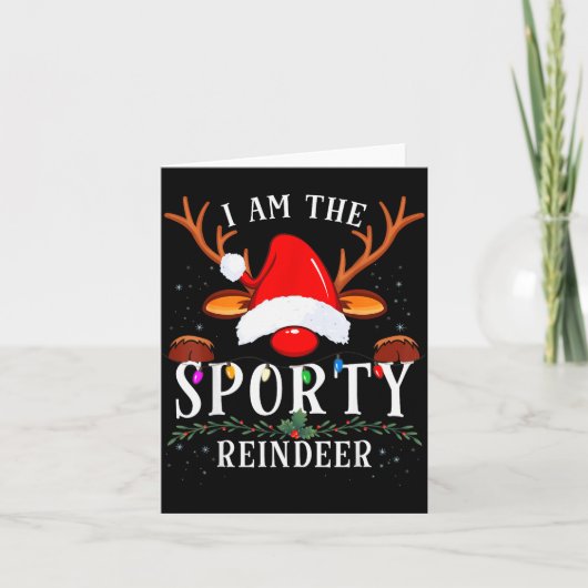 Carte I Am The Srty Reindeer Christmas Family (Devant)