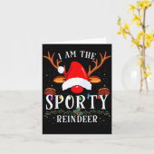 Carte I Am The Srty Reindeer Christmas Family (Fleur jaune)