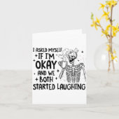 Carte I Asked Myself If I'm Okay And We Both Started Lau (Fleur jaune)