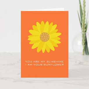 Carte I au Your Sunflower Love Valentine Anniversary