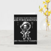 Carte I Came To Give And Punch Heretics St Nicholas Icon (Fleur jaune)