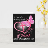 Carte I Can Do All Things Christ Who Strengthens Breast  (Fleur jaune)