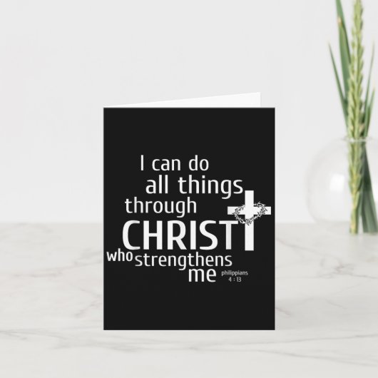 Carte I Can Do All Things Through Christ - Christian Gif (Devant)