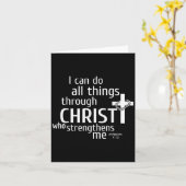 Carte I Can Do All Things Through Christ - Christian Gif (Fleur jaune)