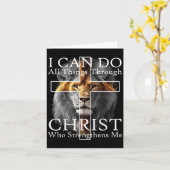 Carte I Can Do All Things Through Christ Who Strengthens (Fleur jaune)