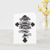 Carte I Can Do All Things Through Christ Who Strengthens (Fleur jaune)