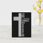 Carte I Can Do All Things Through Christ Who Strengthens (Fleur jaune)