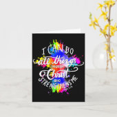 Carte I Can Do All Things Through Christ Who Strengthens (Fleur jaune)