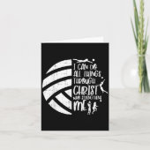 Carte I Can Do Things Through Christ Volleyball Christia (Devant)
