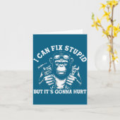 Carte I Can Fix Stud But It's Gonna Hurt Mechanic Funny (Fleur jaune)
