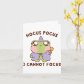 Carte I Cannot Focus Funny Adhd Sitive Frog (Fleur jaune)