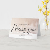 Carte I Can't Wait to Marry You Wedding Bride to Groom C (Fleur jaune)