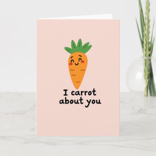 Carte I Carrot About You Funny Card (Devant)