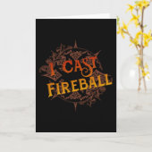 Carte I Cast Fireball (Fleur jaune)