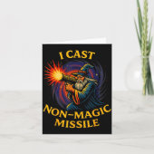 Carte I Cast Non-magic Missile Funny Wizard Parody Meme  (Devant)