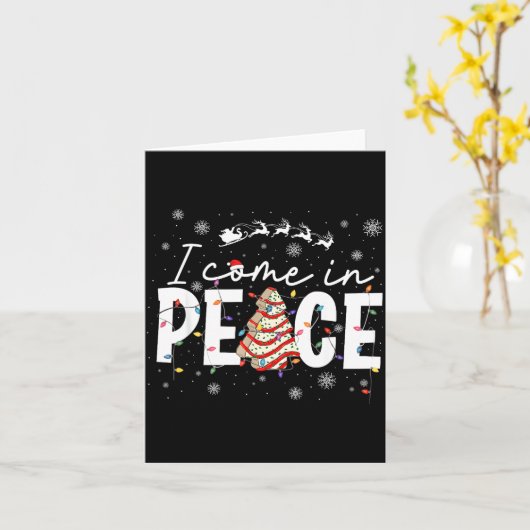 Carte I Come In Peace Couple Matching Ugly Christmas Swe (Fleur jaune)