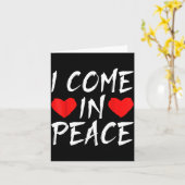 Carte I Come In Peace Funny Tee Valentine's Day Couple M (Fleur jaune)