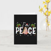 Carte I Come In Peace I'm Peace Couple Ugly Christmas Sw (Fleur jaune)