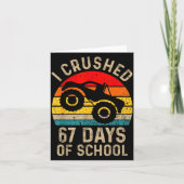 Carte I Crushed 67 Days Of School Funny Six Seven Meme B (Devant)