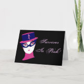 Carte I de sensibilisation au cancer du sein rose (Devant)