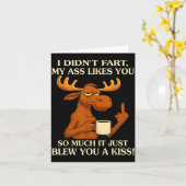 Carte I Didn't Fart My Likes You So Much It Just Blew Yo (Fleur jaune)