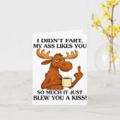 Carte I Didn't Fart My Likes You So Much It Just Blew Yo (Fleur jaune)