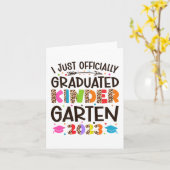 Carte I Diplômé officiel de la maternelle 202 (Fleur jaune)