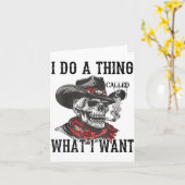 Carte I Do A Thing Called What I Want (Fleur jaune)