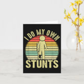 Carte I Do All My Own Stunts - Get Well Gift Funny Injur (Fleur jaune)
