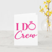 Carte I Do Crew, Bachelorette Party, Matching, Group, Br (Fleur jaune)