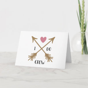 Carte I DO CREW Mariage Proposition
