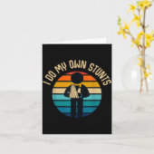 Carte I Do My Own Stunts Get Well Funny Injury Hand Wris (Fleur jaune)