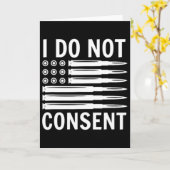 Carte I Do Not Consent Republican Conservative Comply Fr (Fleur jaune)
