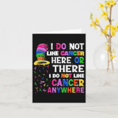 Carte I Do Not Like Cancer Here (Fleur jaune)