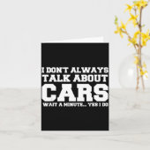 Carte I Don't Always Talk About ... Car Detailing &amp;  (Fleur jaune)