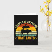 Carte I Don't Eat Anything That Farts World Vegetarian D (Fleur jaune)